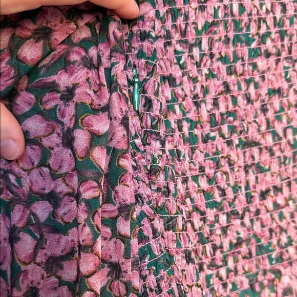 LuLu Floral Long Sleeve Smocked Dress - Picture 7 of 7